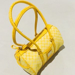 LIZ CLAIBORNE ••• Mini Monogram Barrel Satchel